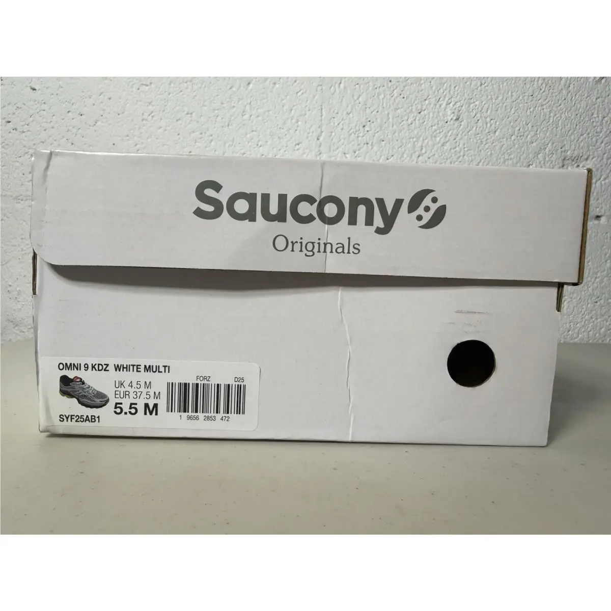 Saucony shoes - Omni 9 KDZ - Omni KDZ - SYF25AB1 - White, Black, Red, Blue, Yellow 6