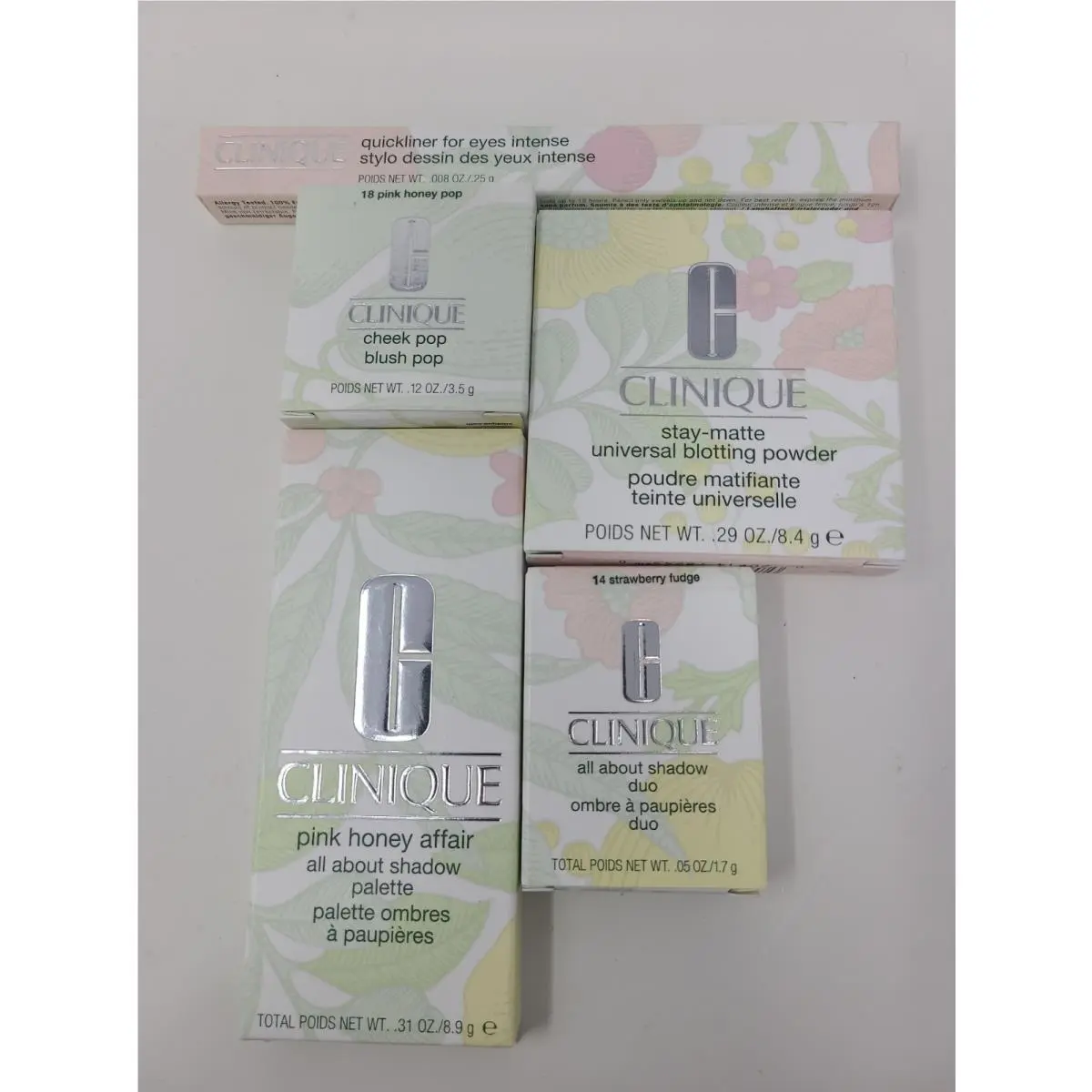 Lot Of Five Assorted Clinique Health and Beauty Products
