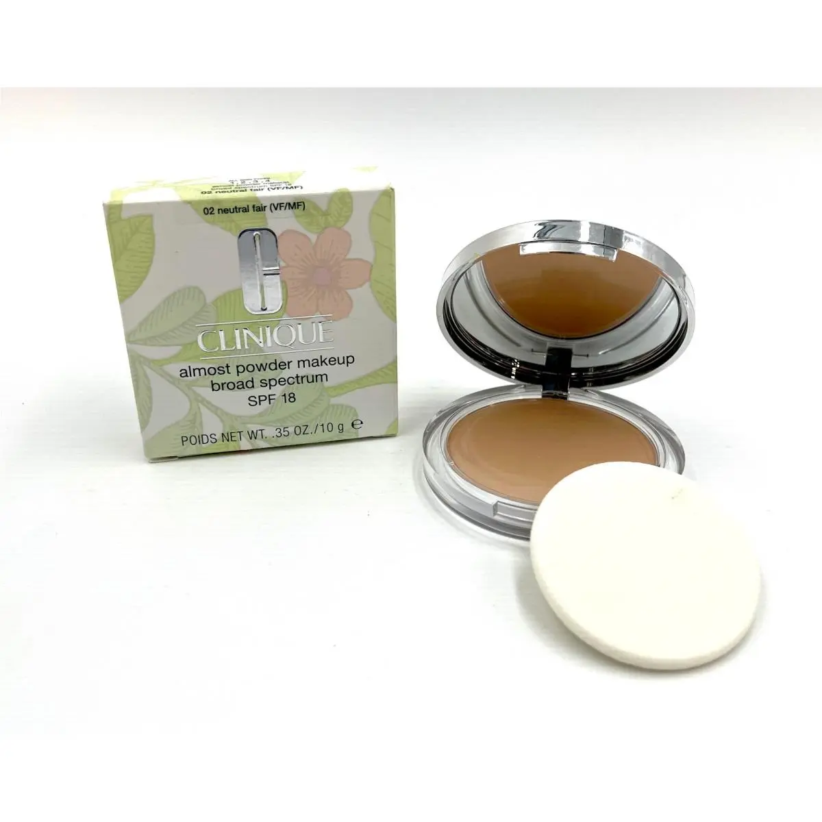 Clinique Almost Powder Makeup Spf 18 10g 02 Neutral Fair Vf/mf