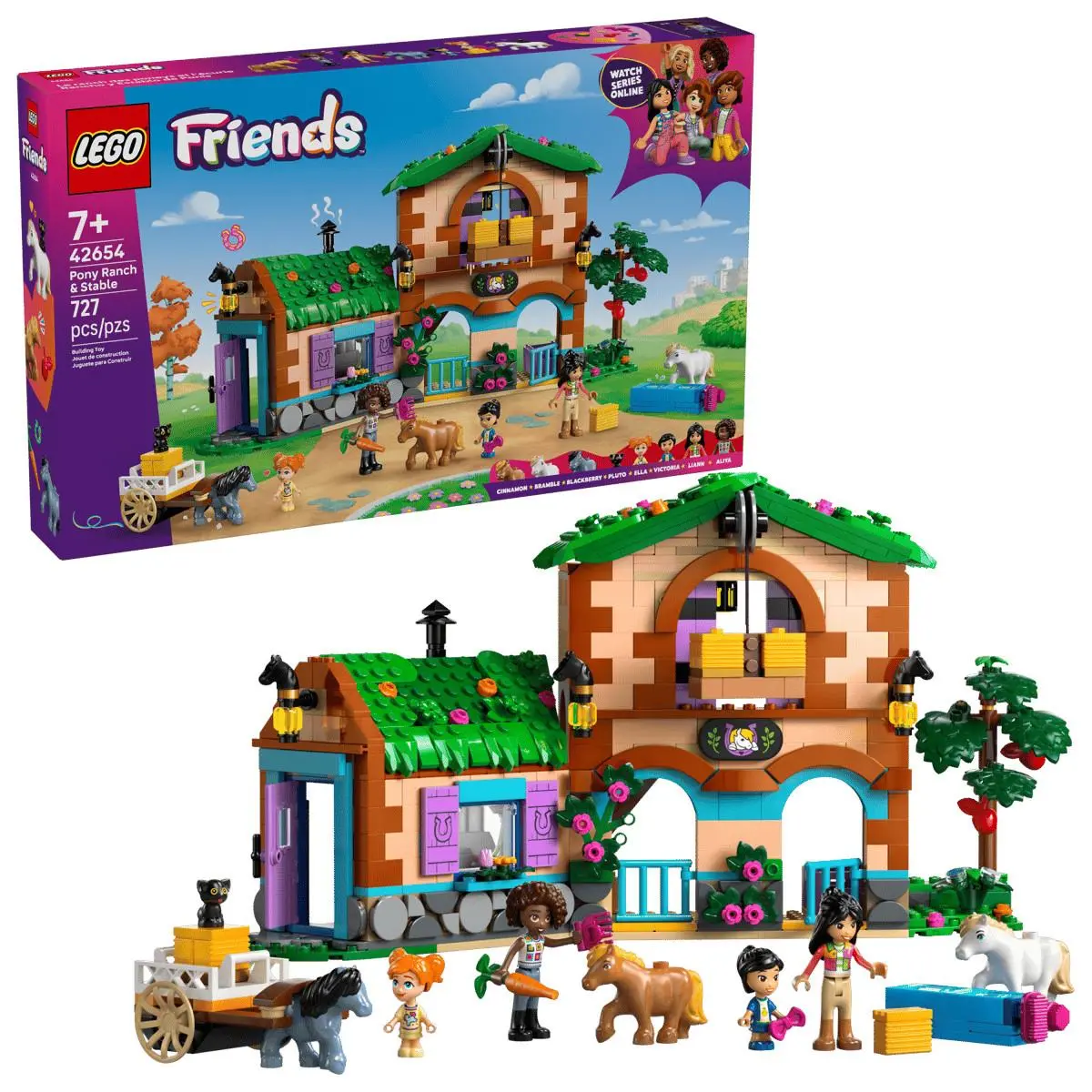 Lego Friends Pony Ranch Stable Collectible Retired Set 42654