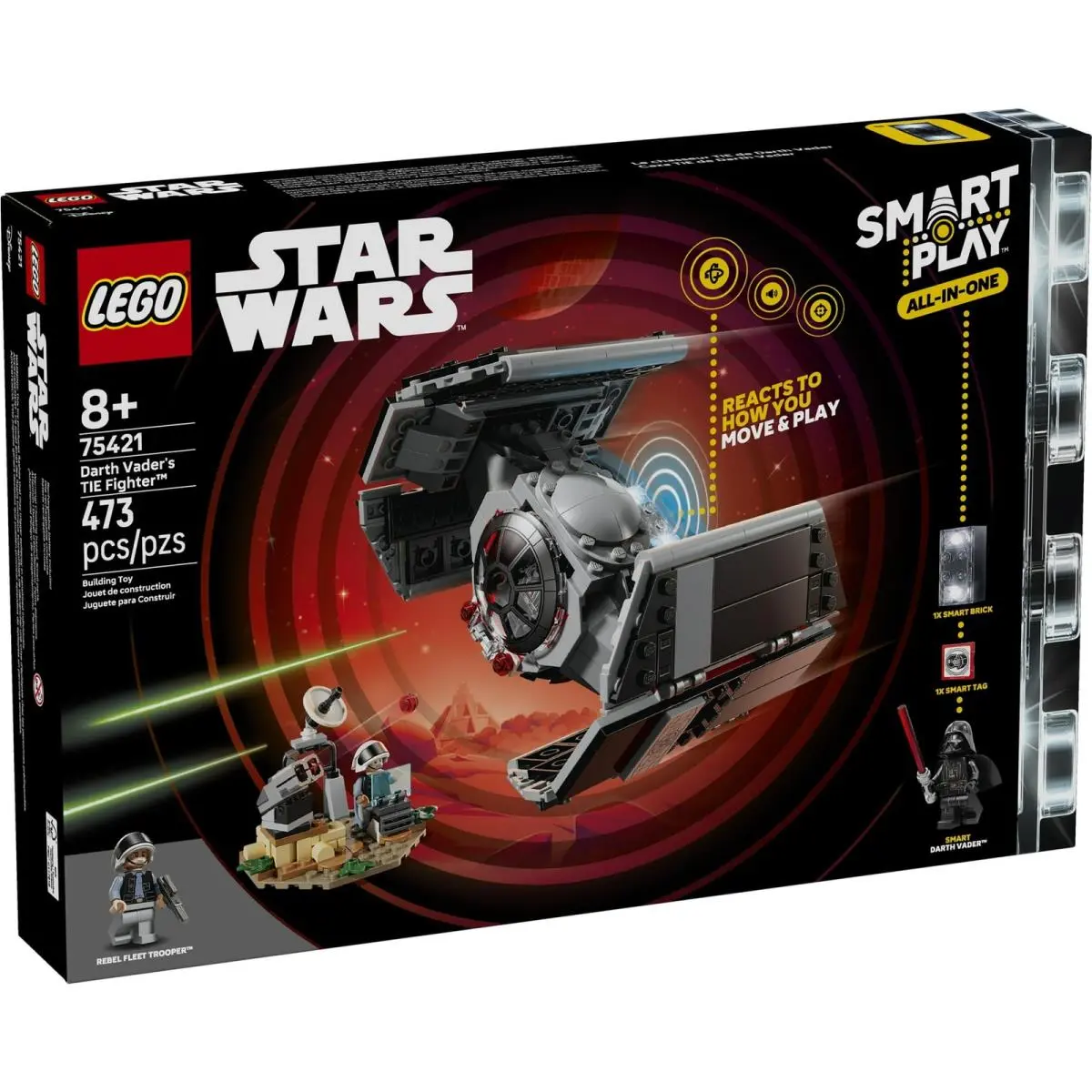 Lego Star Wars Smart Play: Darth Vader’s Tie Fighter 75421 Building Toy Set
