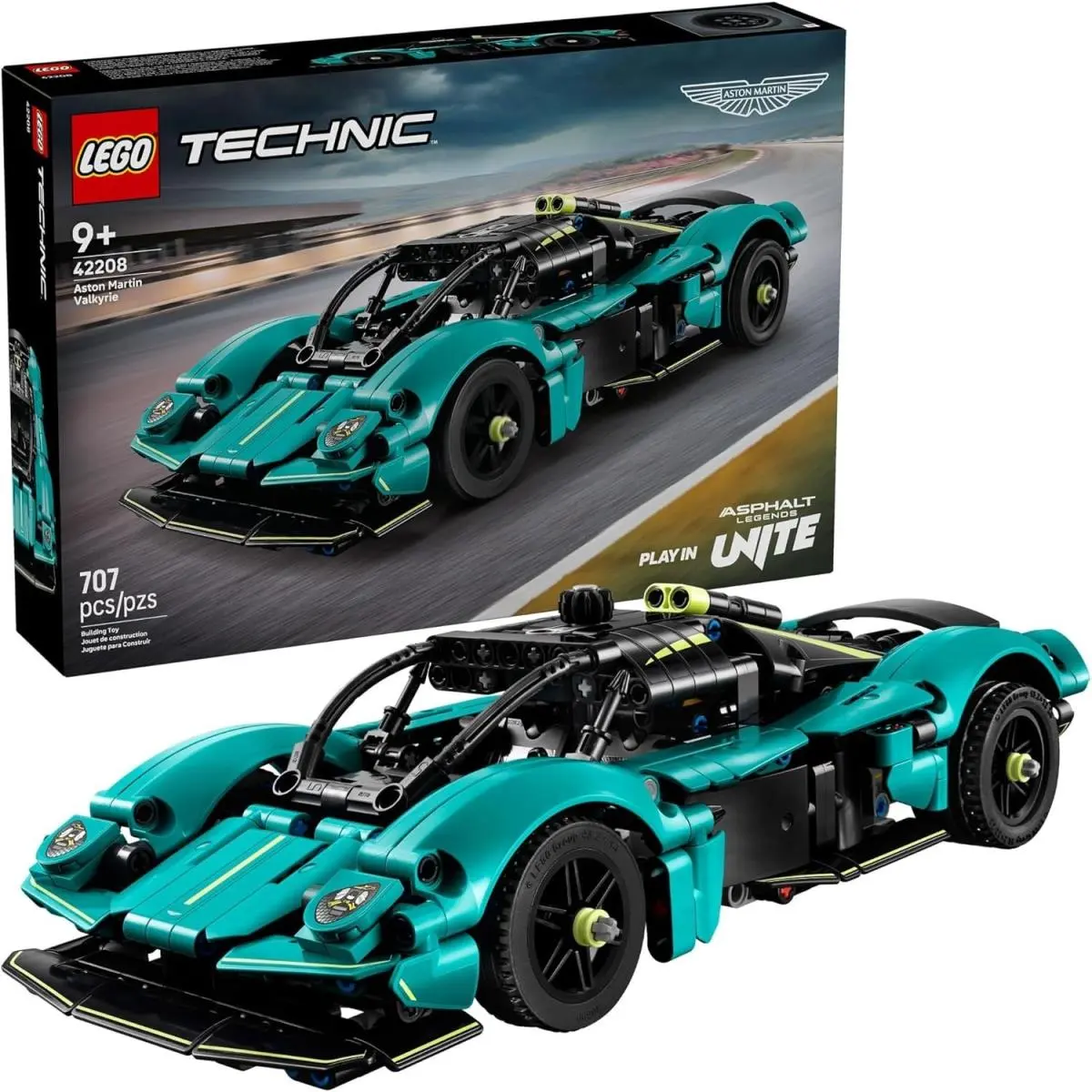 Build Display The Aston Martin Valkyrie - 707-Piece Lego Car Set For Ages 9+