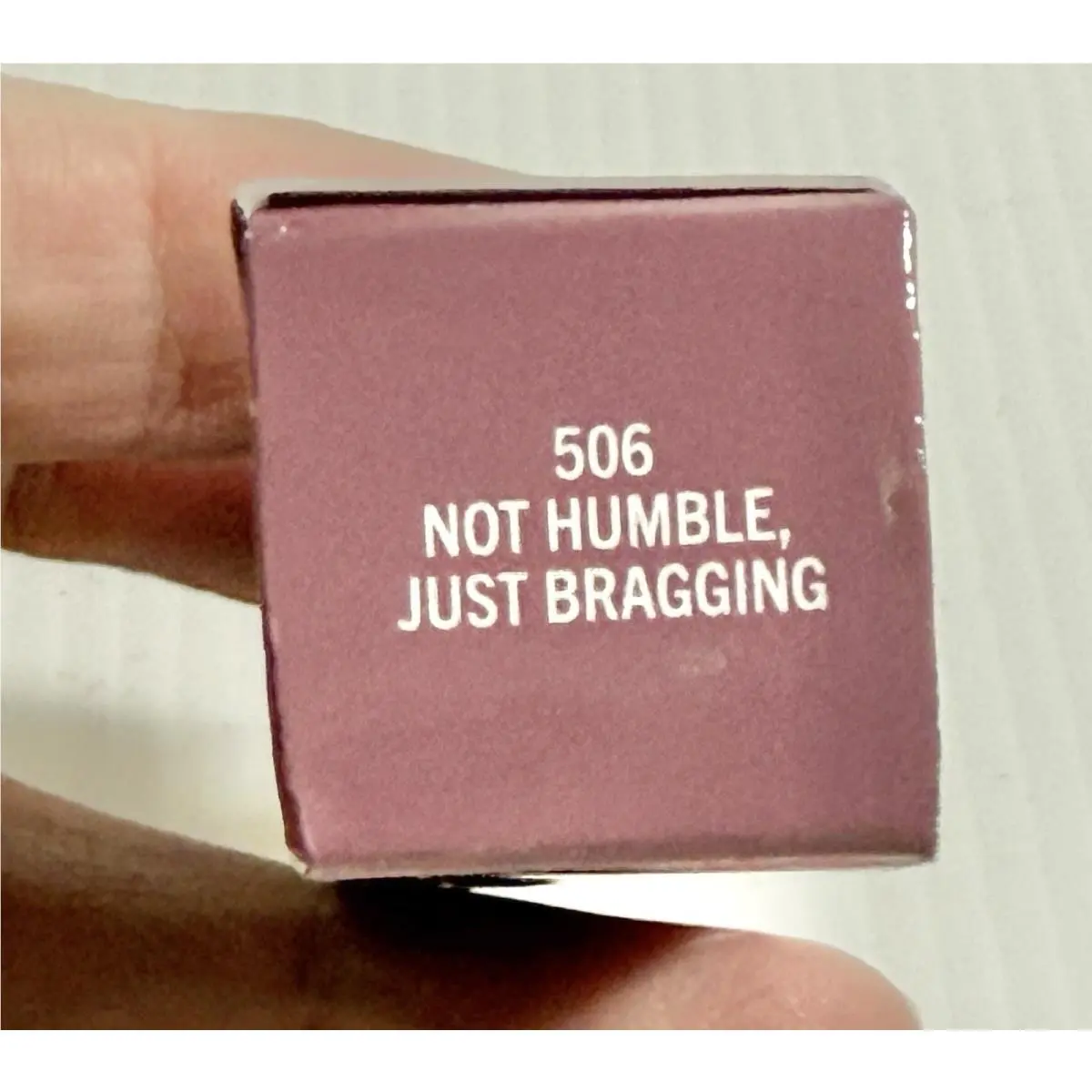 Mac Lustreglass Sheer- Shine Lipstick Not Humble Just Bragging 506