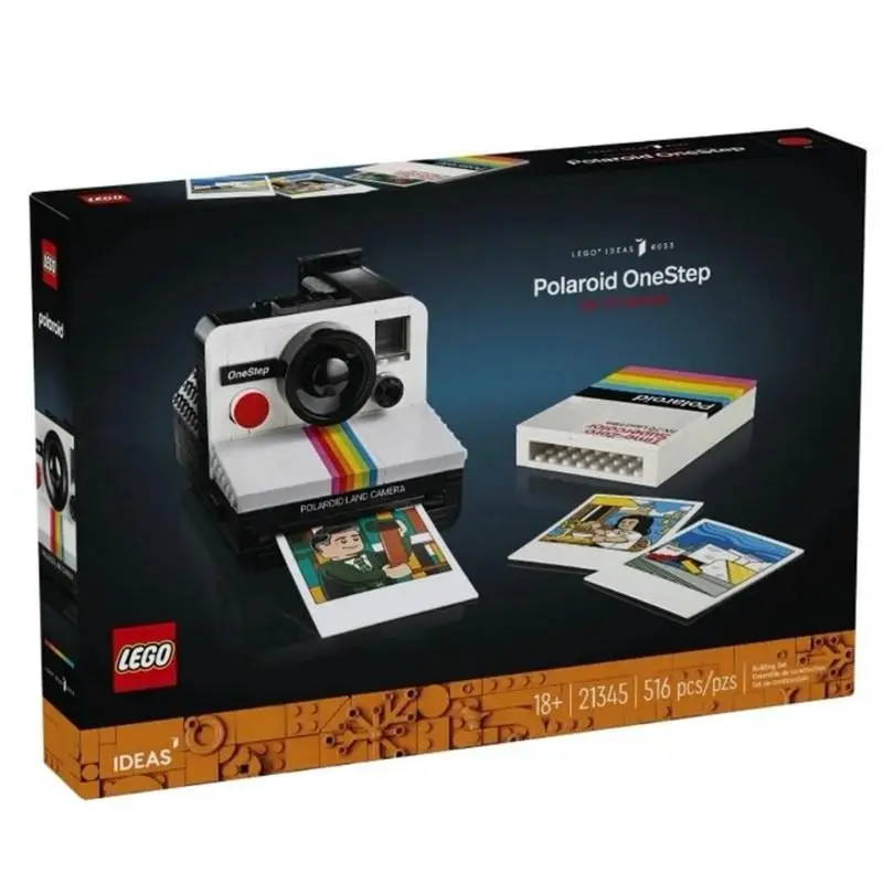 Lego Ideas Polaroid Onestep SX-70 Camera Set 21345 Collectible Retro Display