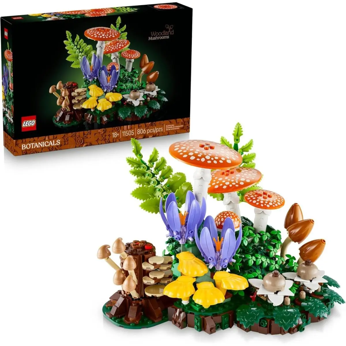 11505 - Lego Botanicals Woodland Mushrooms - Building Set