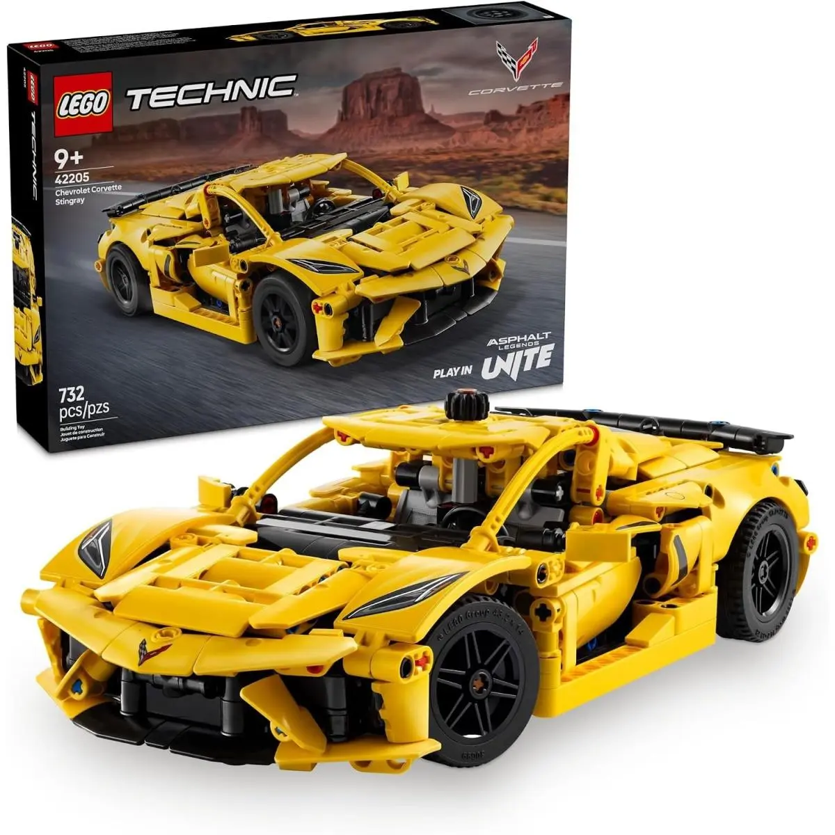 Educational Corvette Stingray Building Kit - 732 Pieces For Young Engineers