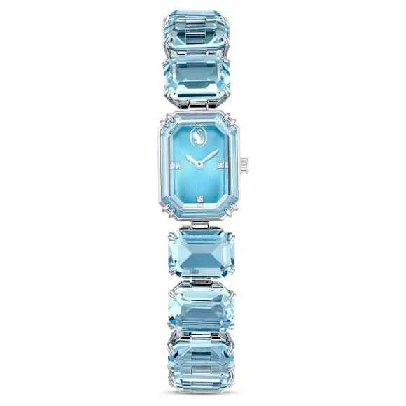 Swarovski 5729722 Women`s Watch Quartz Analog Blue Octagon-cut Crystals