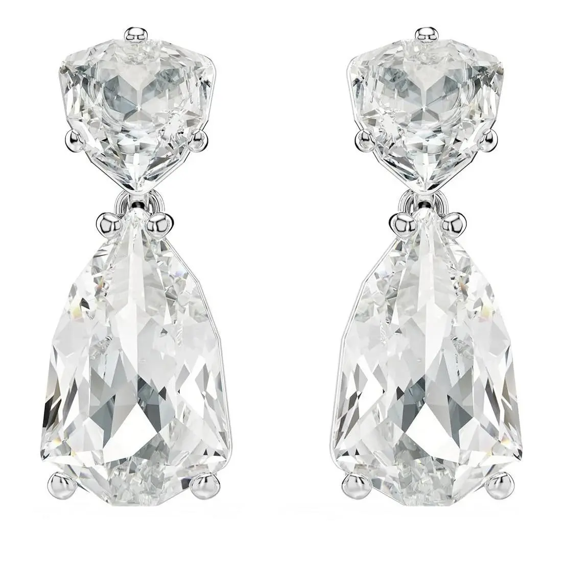 Swarovski 5661683 Women`s Drop Earrings Mixed Cuts White Jewelry Collection
