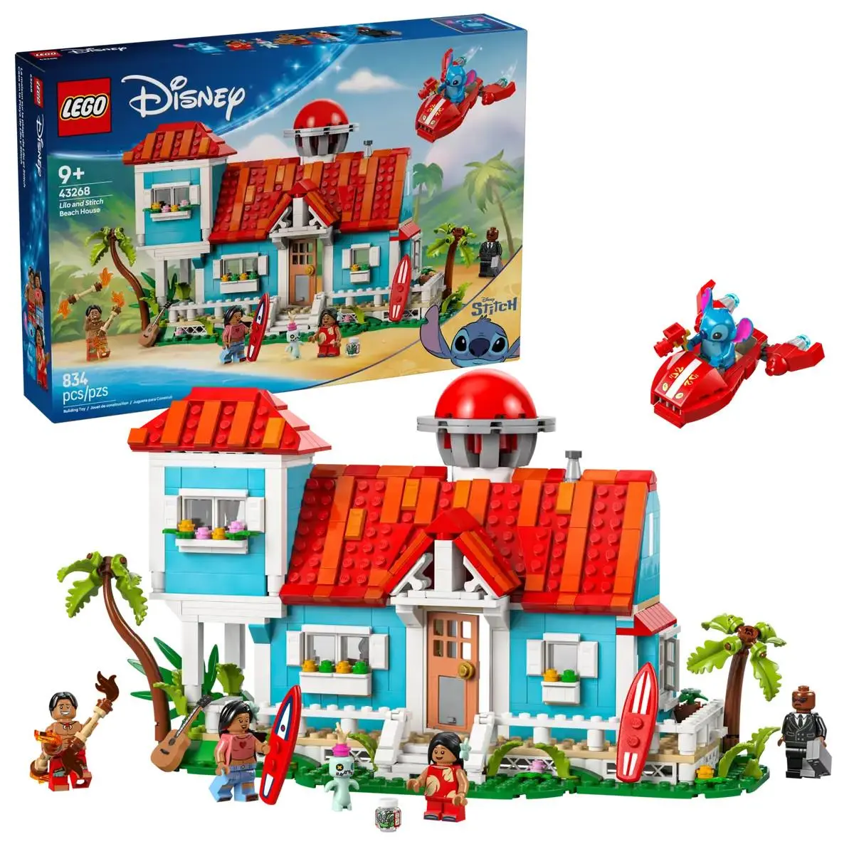 Lego Disney Lilo and Stitch Beach House Set 43268