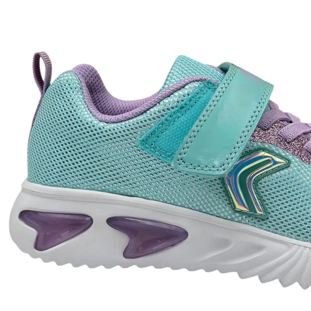 Geox shoes - Geox J Assister Light-Up - Assister - J45E9A0ASHHC4A8R - Aqua/Lilac (UPC: 8056206682139) 10