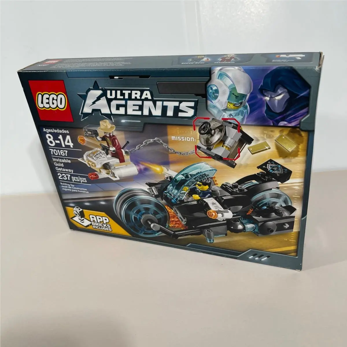 Lego Ultra Agents 70167 Invizable Gold Getaway Set Retired