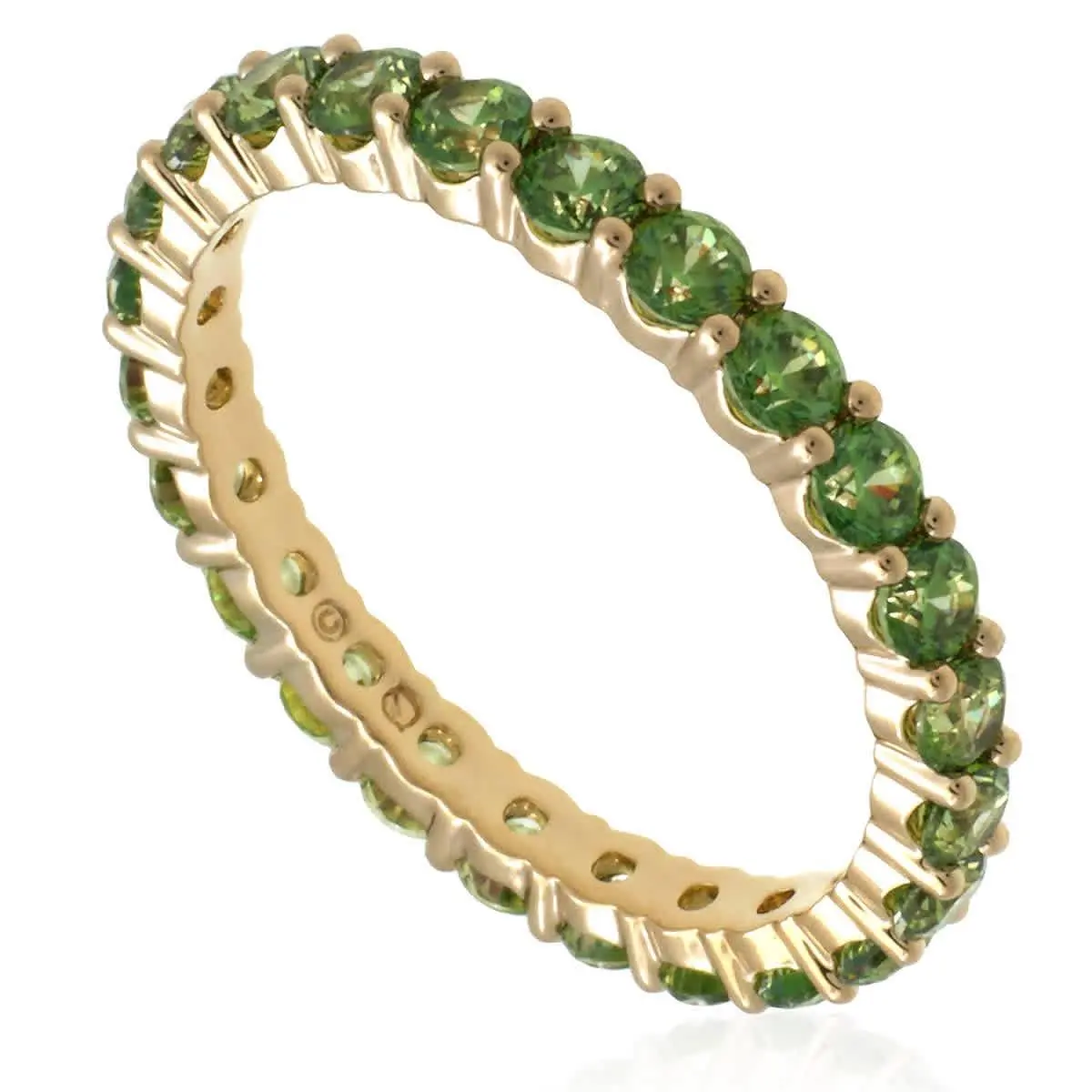 Swarovski Matrix Vittore Round Cut Green Ring Size 62 US 9.5