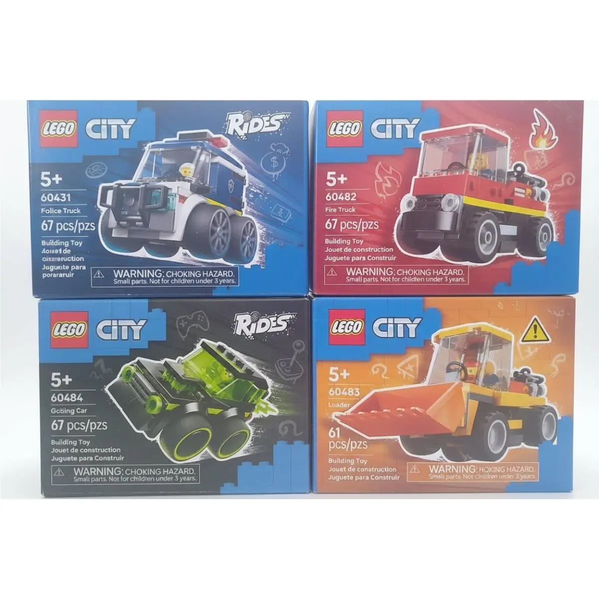 Lego City Rides - Set of 4 60481 60482 60483 60484