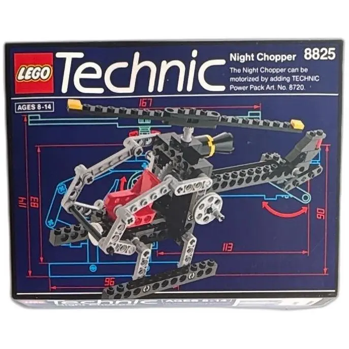 Lego Technic 8825 Night Chopper 1991 112 Pieces Vintage Set