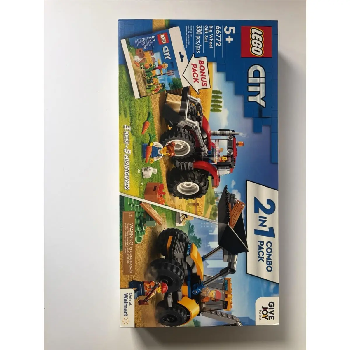 Lego 66772 City Combo Pack Big Wheel 2 Gift Set 330 Pcs Walmart Excl