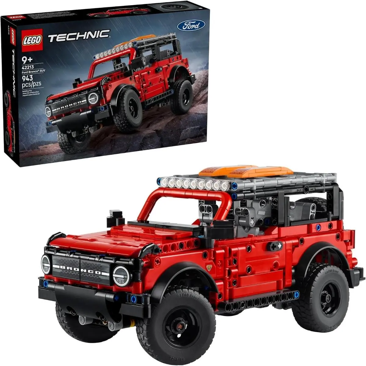 Interactive 943-Piece Ford Bronco Building Set For Imaginative Play