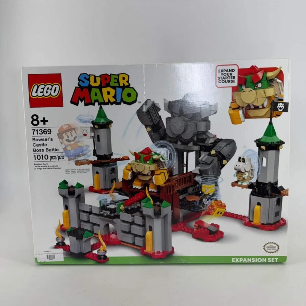 Lego Super Mario 71369 Bowser`s Castle Boss Battle Set Box Wear