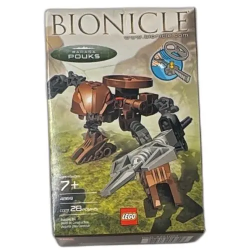 Lego Bionicle Rahaga Pouks 4869 2004 Set 28 Pieces Collectible