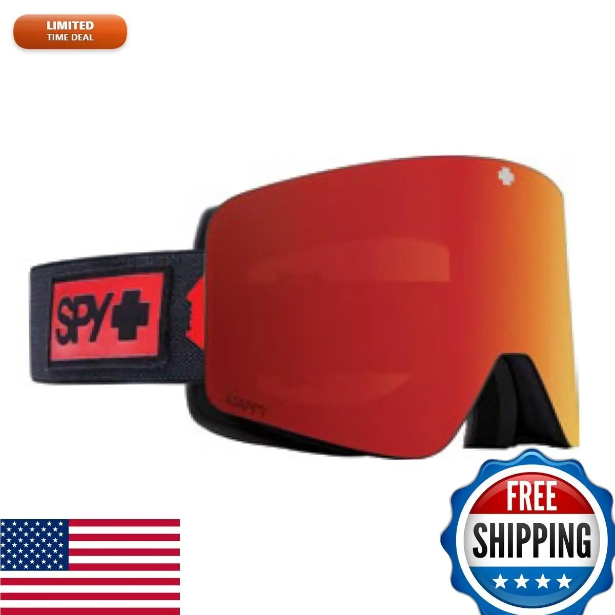 Spy Optic Marauder Night Rider Happy Bronze Red Mirror/clear One Size