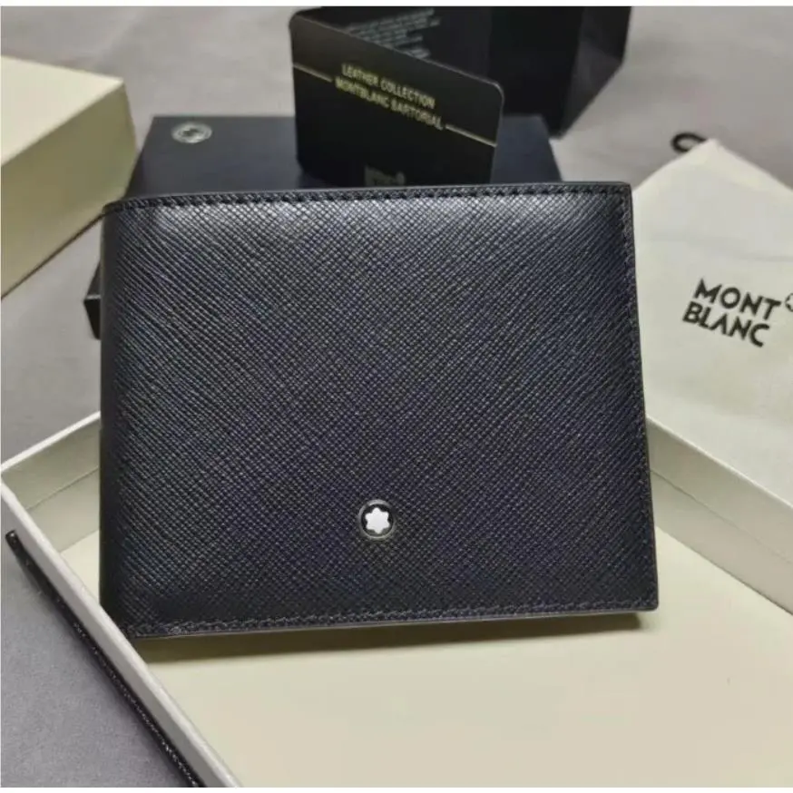 Montblanc Meisterstuck 6CC Wallet Black Saffiano Leather Bifold