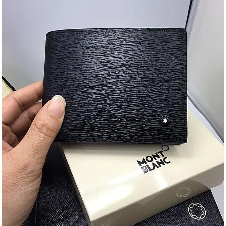 Montblanc Meisterstück Bifold Wallet - Black Leather Luxury Gift