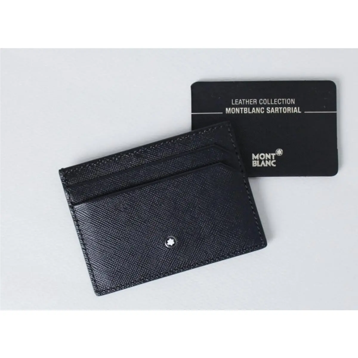 Meisterstuck 5CC Black Leather Card Holder Wallet Box Gift by Montblanc