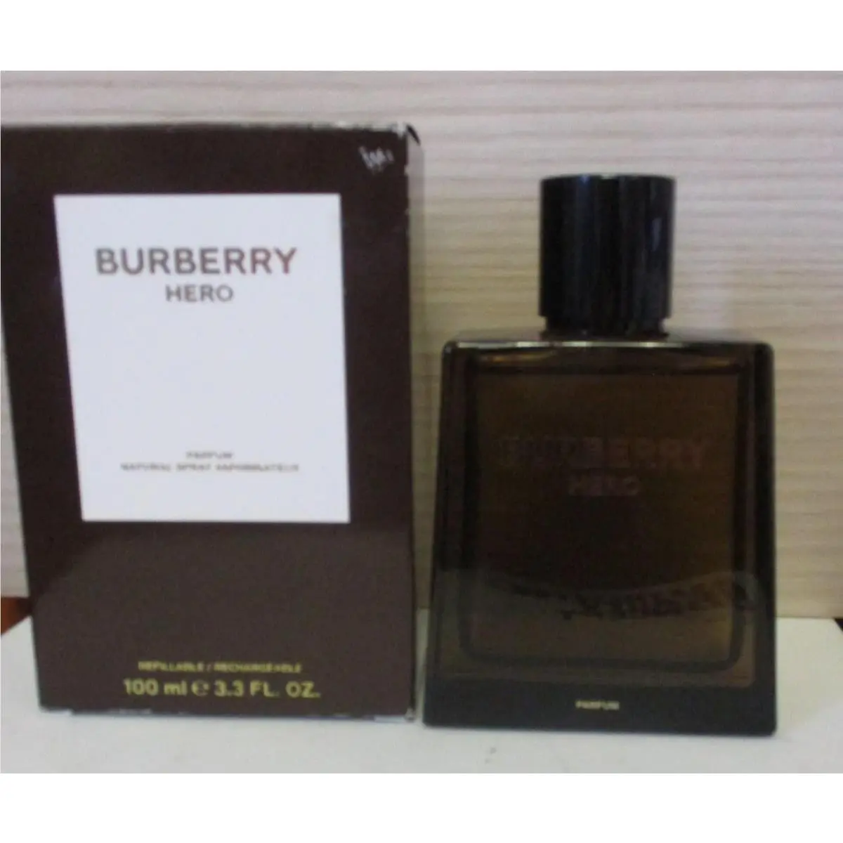 Hero Parfum Spray For Men 3.3 oz / 100 ml Refillable No Cello by Burberry