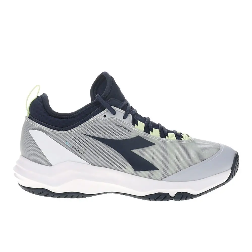 Diadora Speed Blushield Fly 4 Plus All Ground Tennis Mens Grey Sneakers Athleti