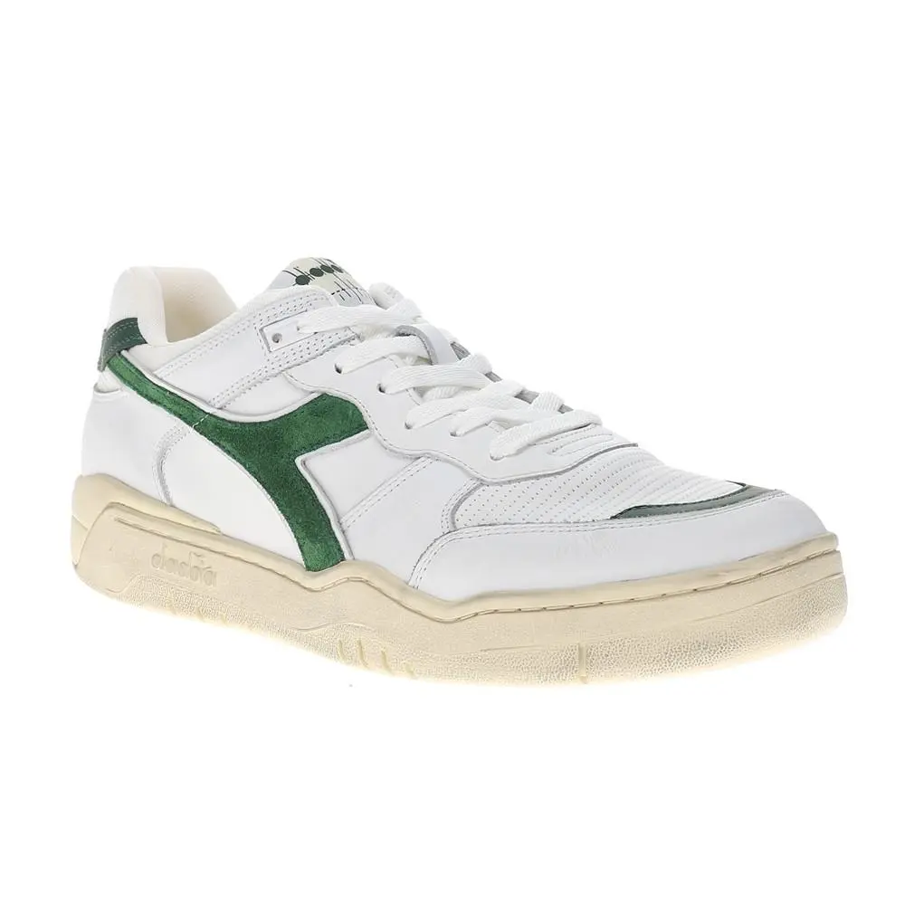 Diadora shoes - diadora B.560 Used Lace Up - 180117-C1161 - Green, White 0