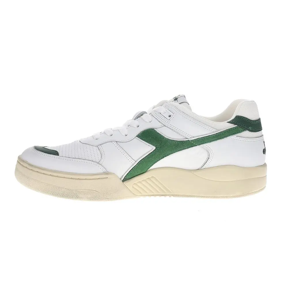 Diadora shoes - diadora B.560 Used Lace Up - 180117-C1161 - Green, White 1