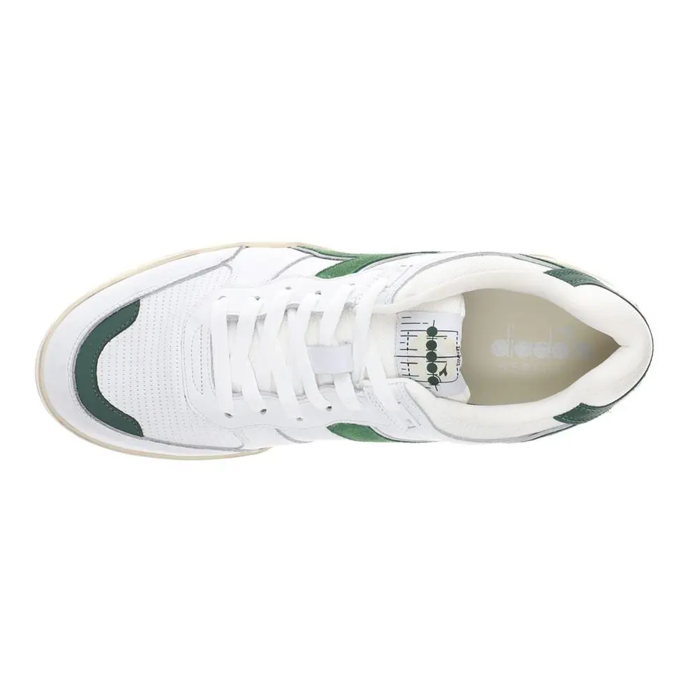Diadora shoes - diadora B.560 Used Lace Up - 180117-C1161 - Green, White 2
