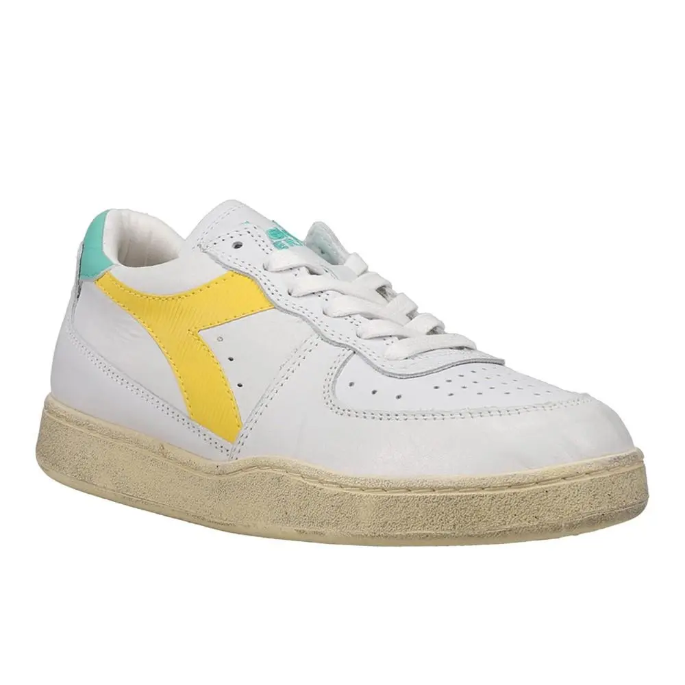 Diadora shoes - diadora Mi Basket Low Used Lace Up - 179043-C1682 - White 0