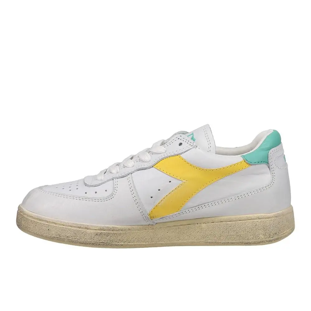 Diadora shoes - diadora Mi Basket Low Used Lace Up - 179043-C1682 - White 6