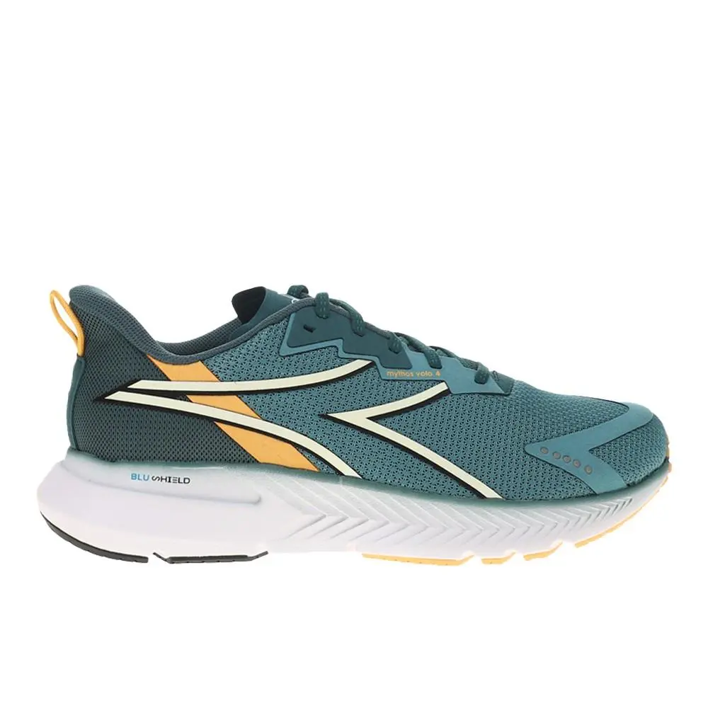 Diadora Mythos Blushield Volo 4 Running Mens Blue Sneakers Athletic Shoes 18025