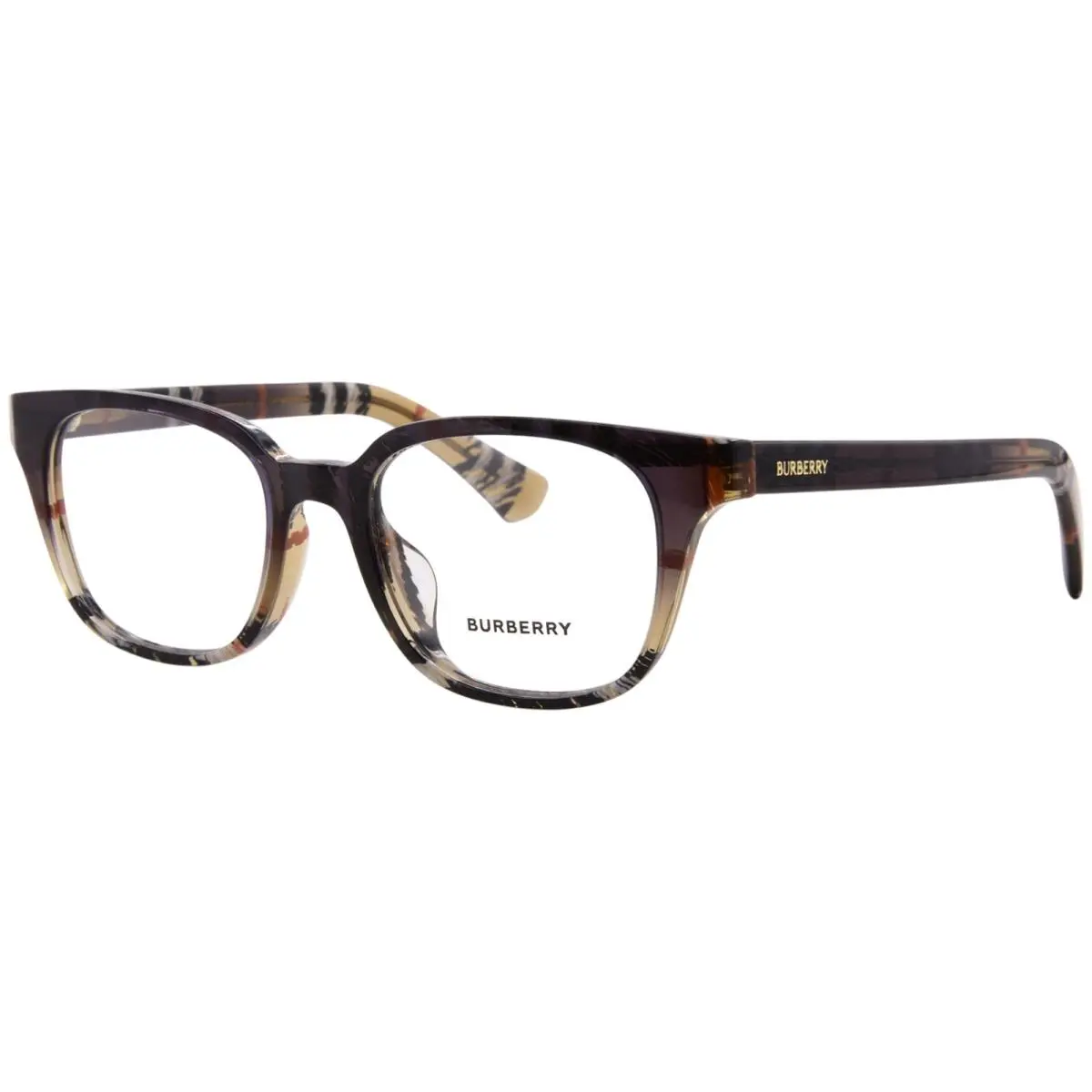 BE2462D 4202 Eyeglasses Frame Women`s Check Sand Gradient Full Rim 50mm by Burberry