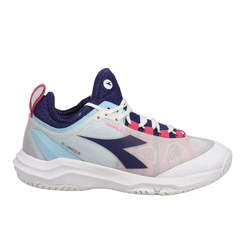 Diadora Speed Blushield Fly 4 Plus Ag Tennis Womens White Sneakers Athletic Sho