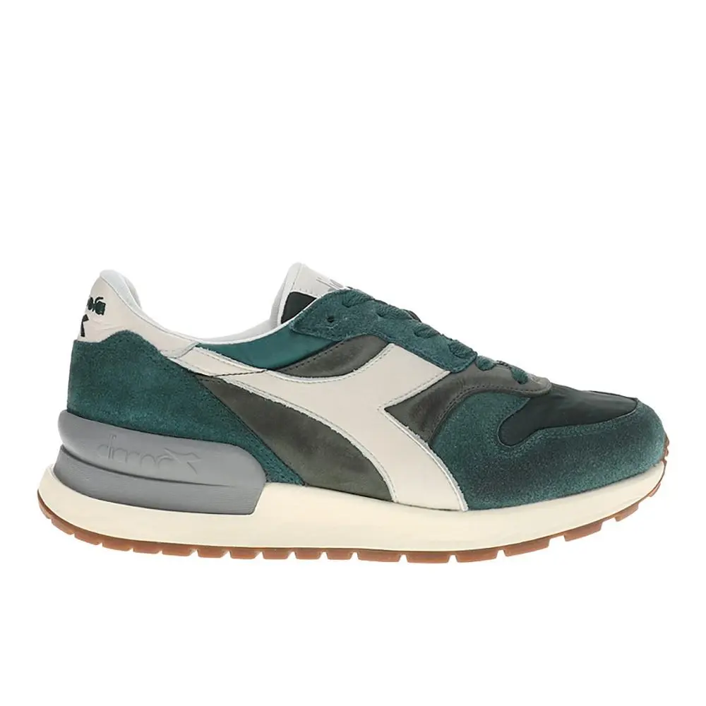 Diadora Conquest Nubuck Lace Up Mens Green Sneakers Casual Shoes 180894-70145