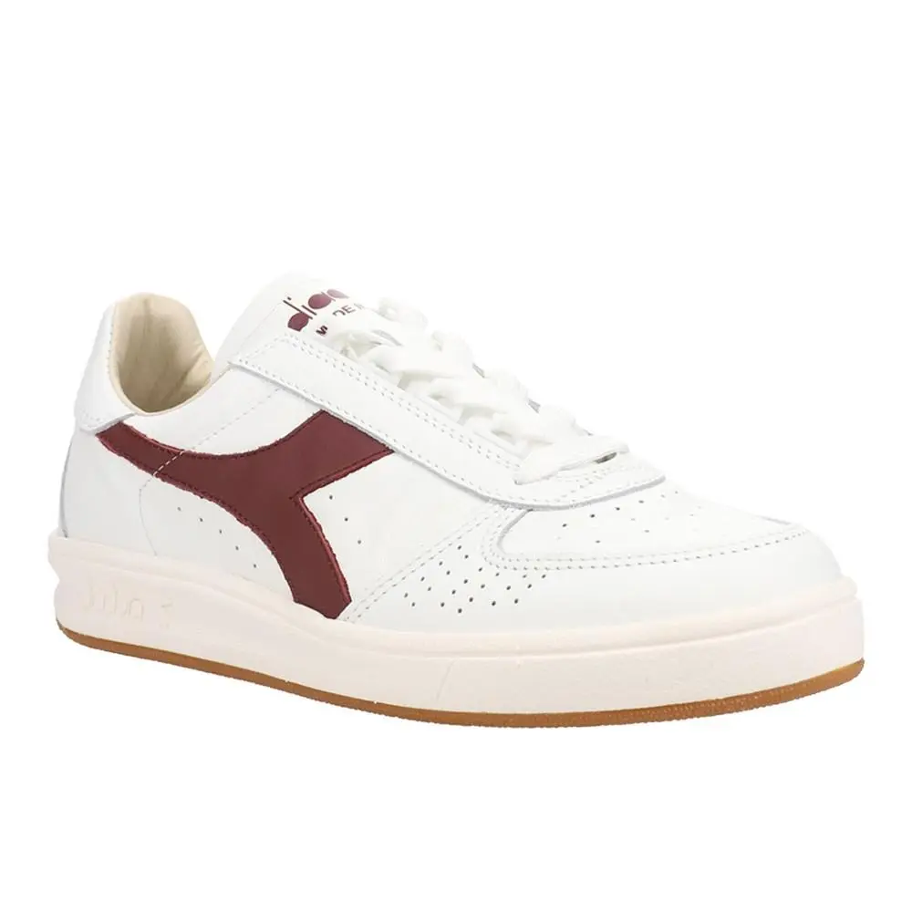 Diadora shoes - diadora B.Elite H Italia Sport Perforated Lace Up - 176277-C8824 - White 0
