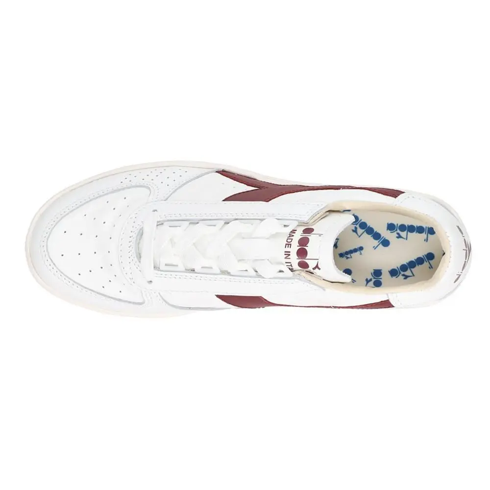 Diadora shoes - diadora B.Elite H Italia Sport Perforated Lace Up - 176277-C8824 - White 2