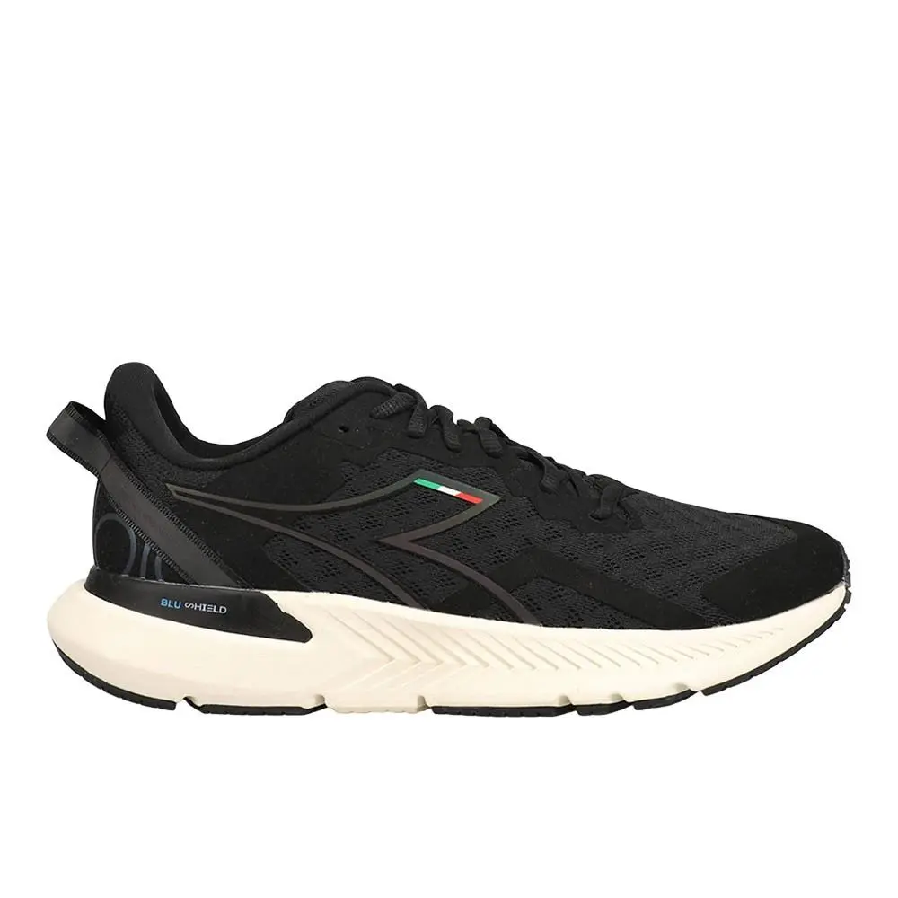 Diadora Mythos Blushield Volo 3 Hip Running Mens Black Sneakers Athletic Shoes
