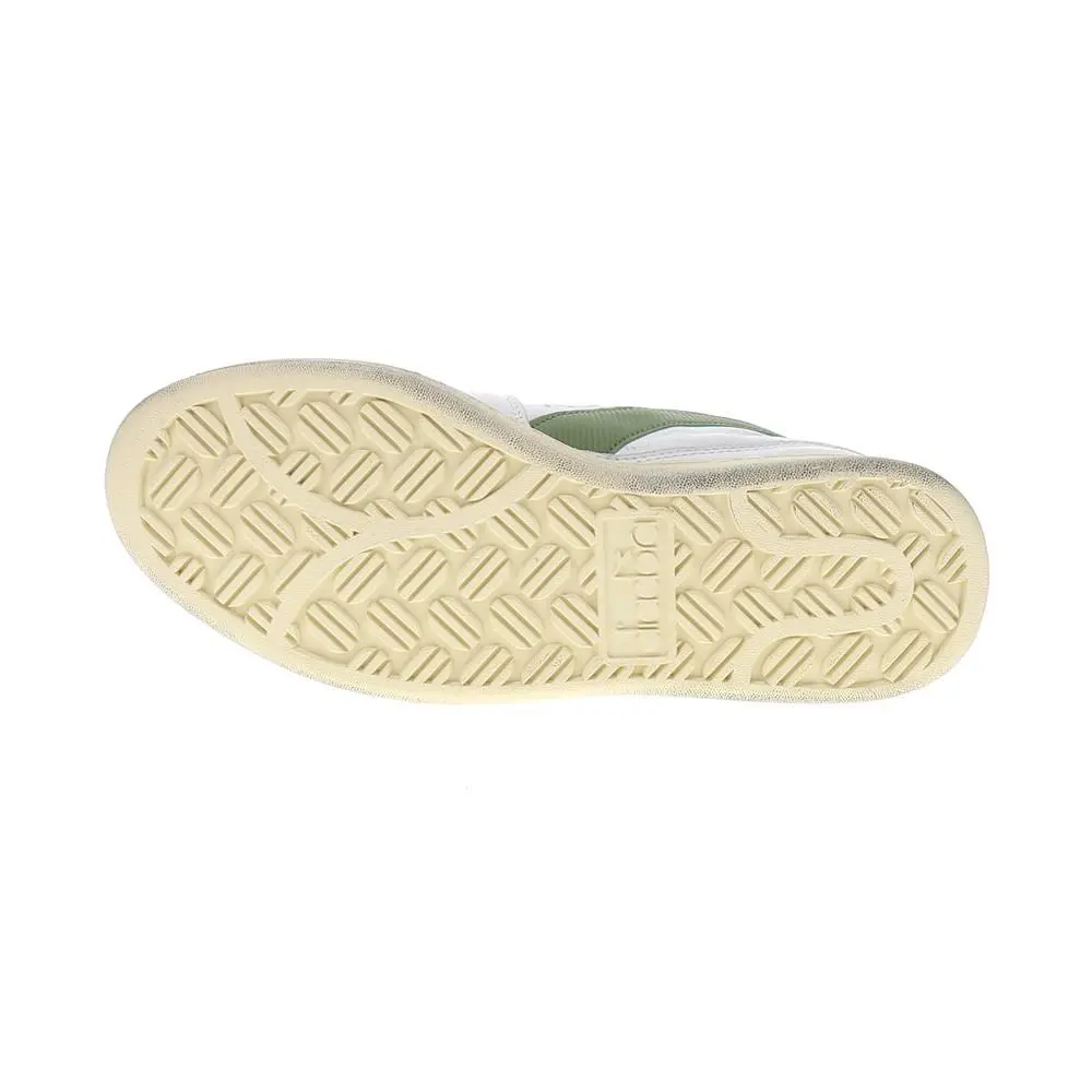 Diadora shoes - diadora Mi Basket Low Used Lace Up - 181233-D1093 - Green, White 3