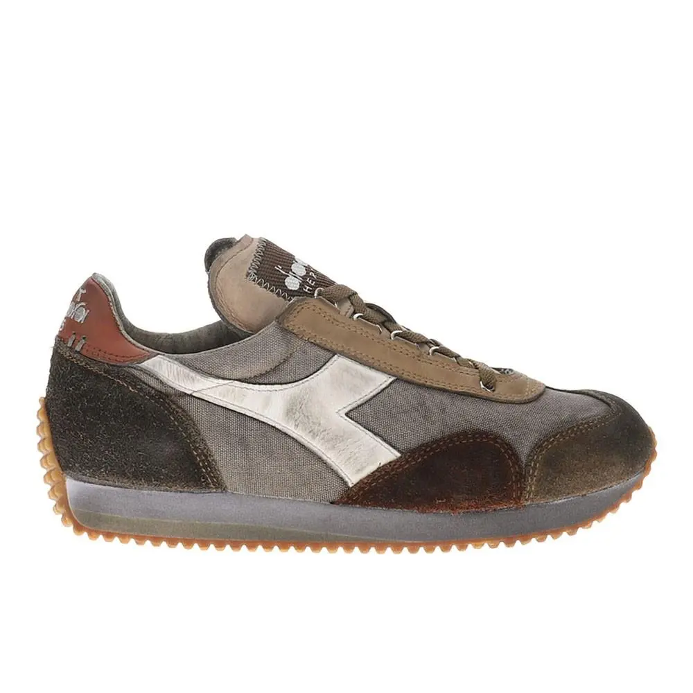 Diadora Equipe Dirty Sw Evo Lace Up Mens Brown Sneakers Casual Shoes 181251-250