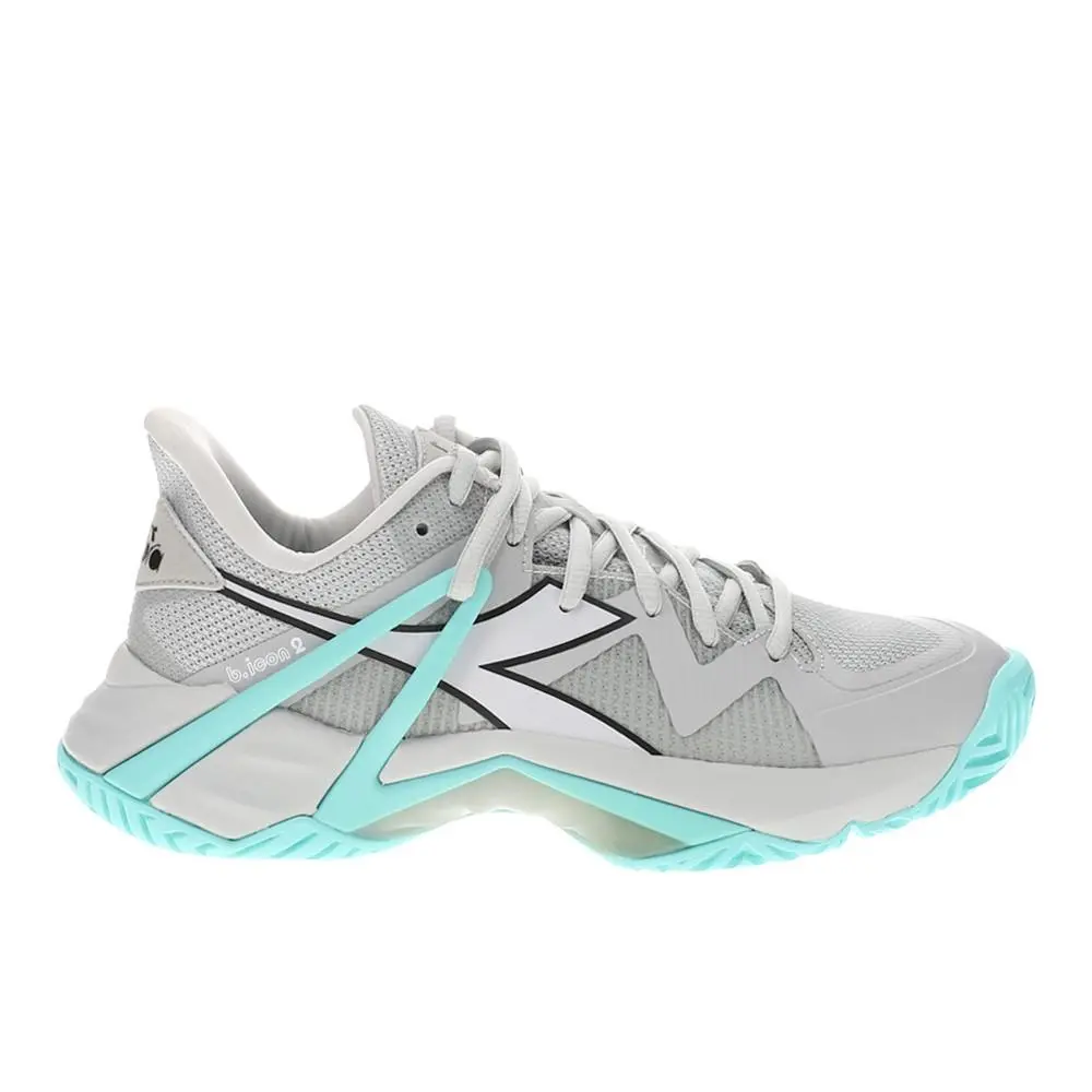 Diadora B.icon 2 All Ground Tennis Womens Grey Sneakers Athletic Shoes 179103-D