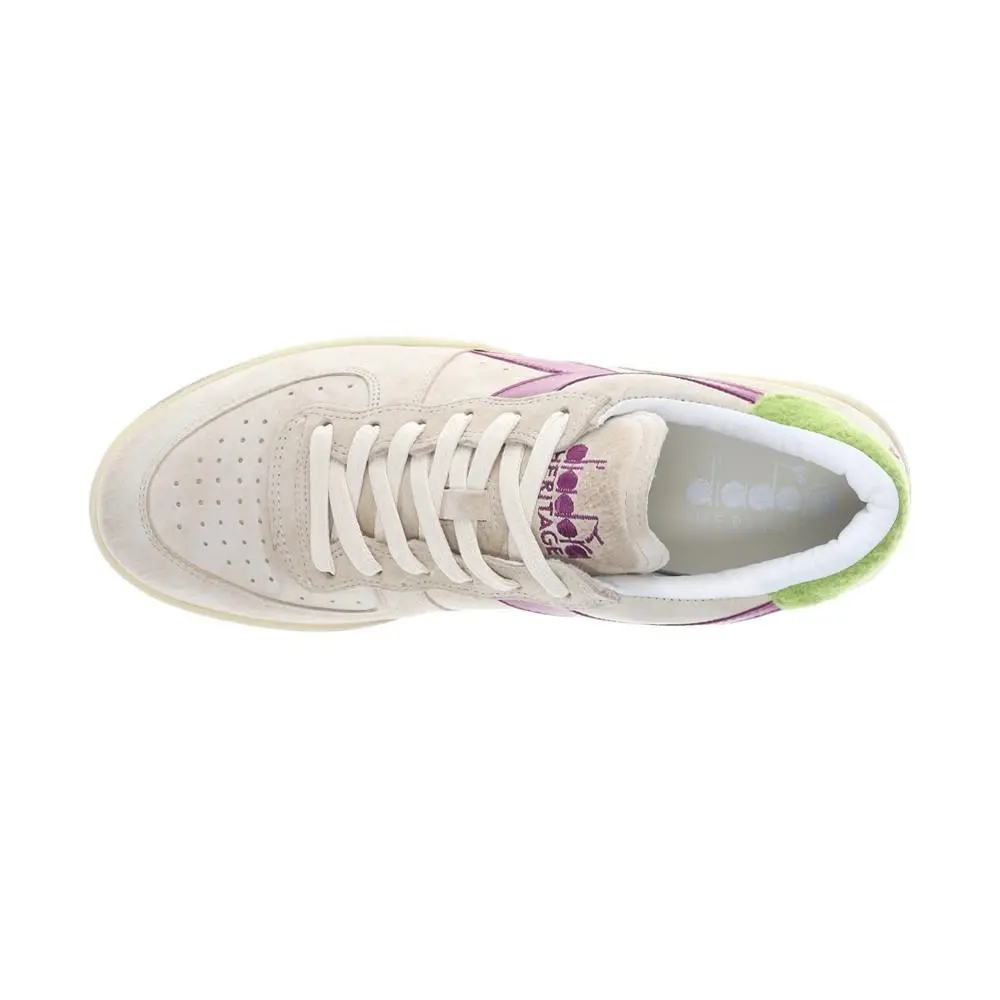 Diadora shoes - diadora Mi Basket Low Shearling Lace Up - 180171-25003 - Beige (UPC: 197020123250) 2
