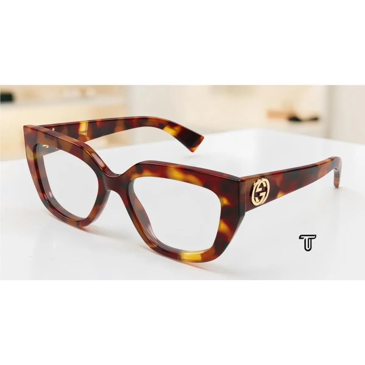 Gucci GG1847O 002 Cat Eye Havana Demo Lens 53 mm Women`s Eyeglasses