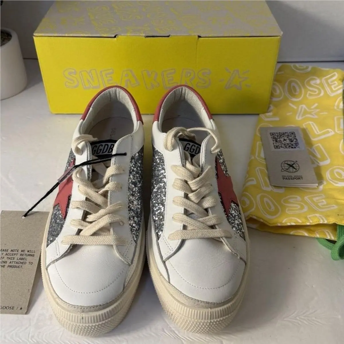 Golden Goose shoes - Golden Goose May - May - GTF00715F00608570208 - White 9