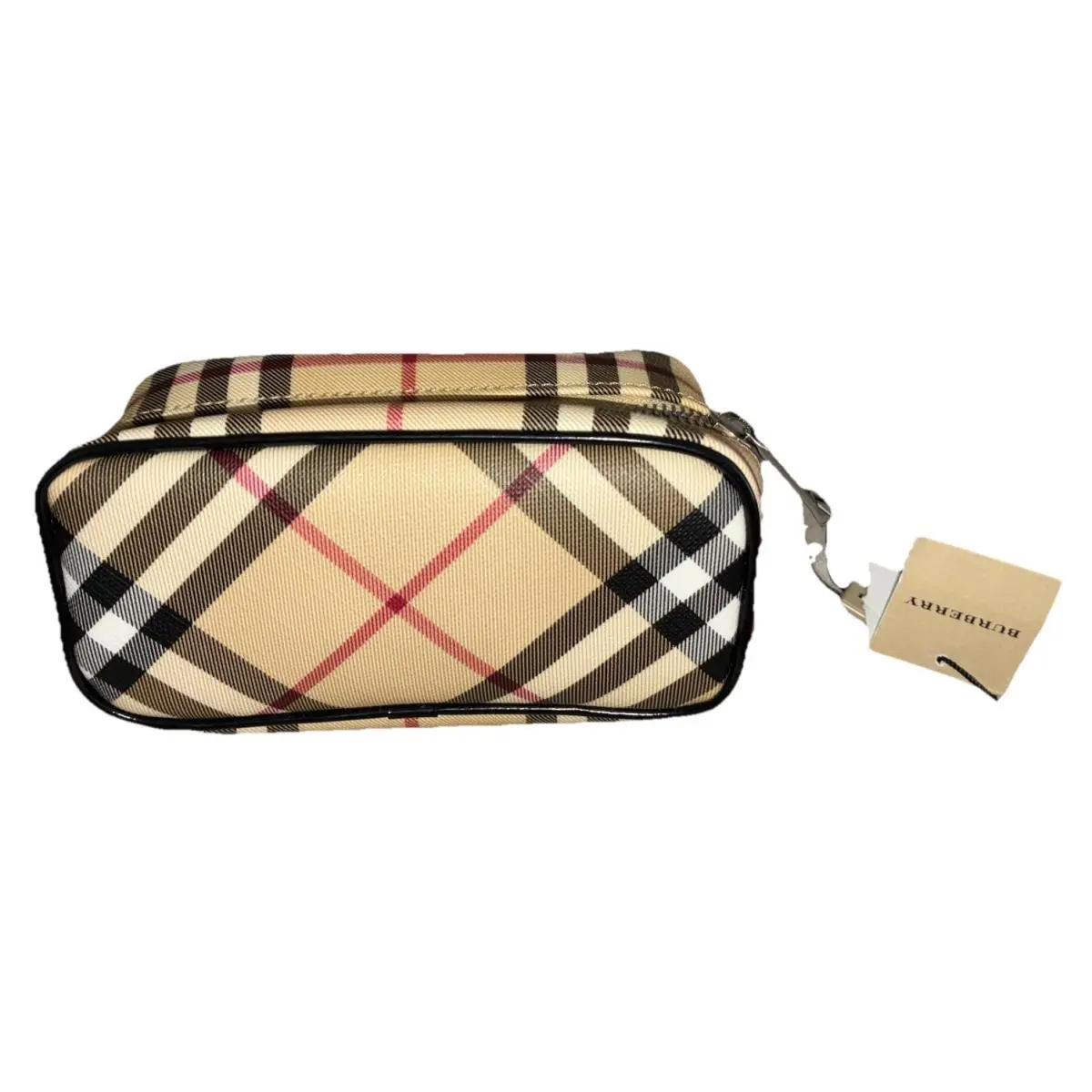Cosmetic Bag Nova Check Black Trim Make Up Skincare Pouch by Burberry