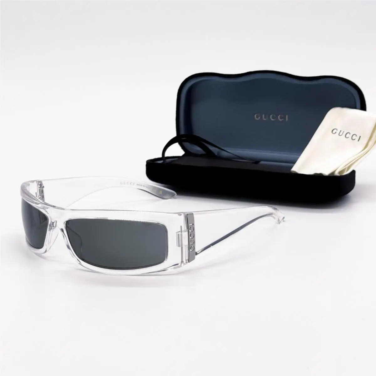 Gucci Sunglasses GG1492S 004 Crystal Unisex Eyewear