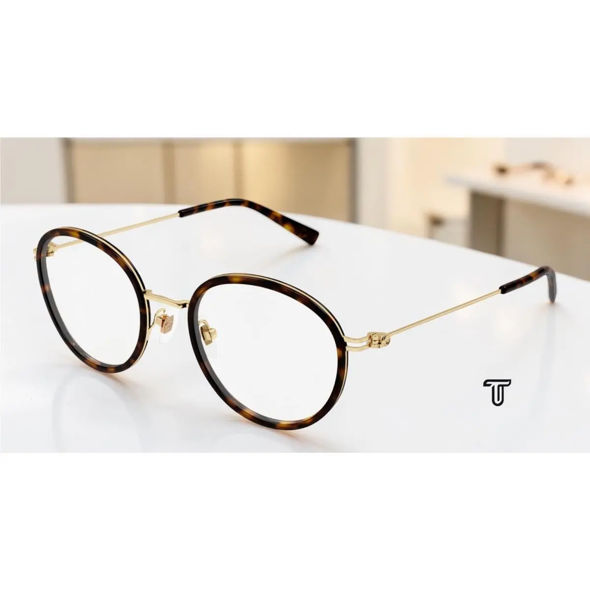 Gucci GG1851OA 006 Round Panthos Havana Gold Demo Lens 50 mm Women`s Eyeglasses