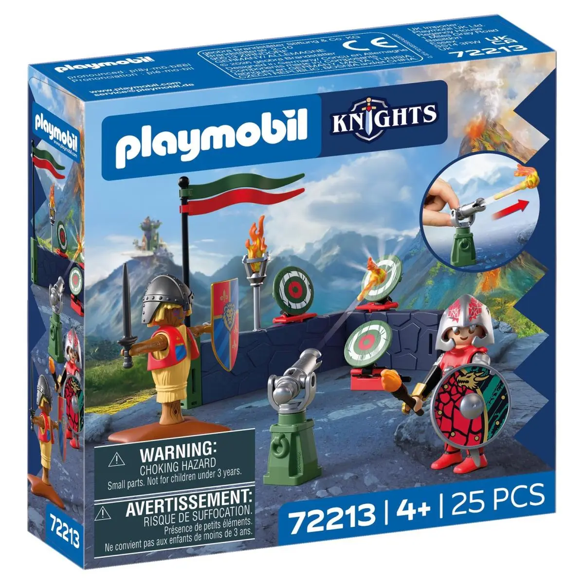 Playmobil Knights 72213 Vechttraining Ridder Van de Draak Trainingszone Met Kan